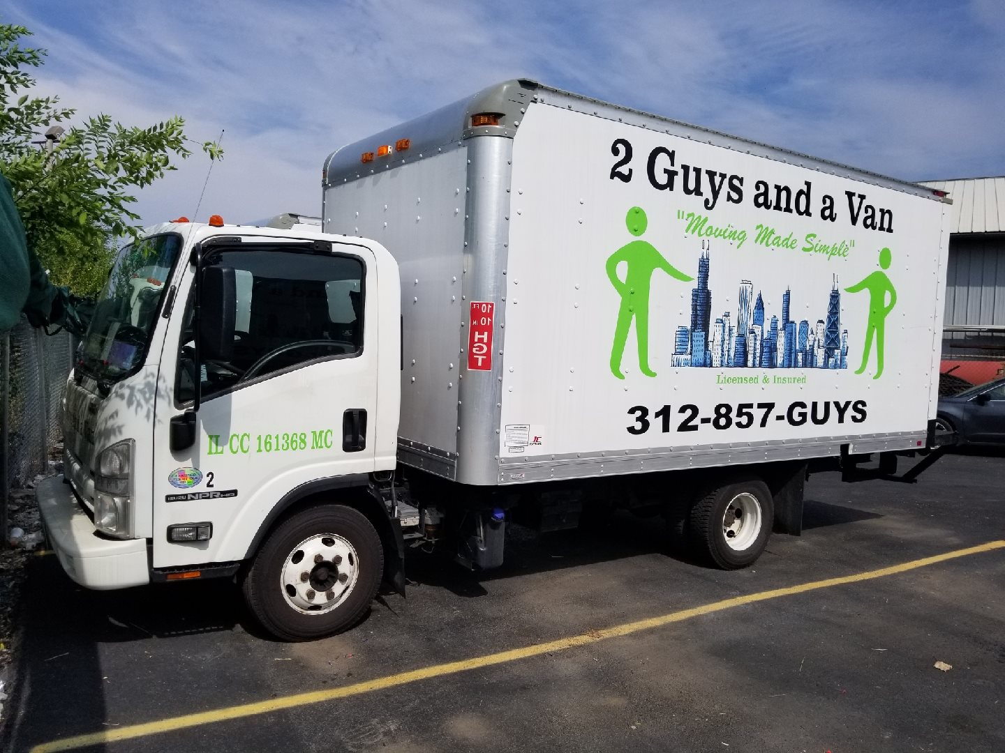 2 Guys and a Van Movers Chicago logo