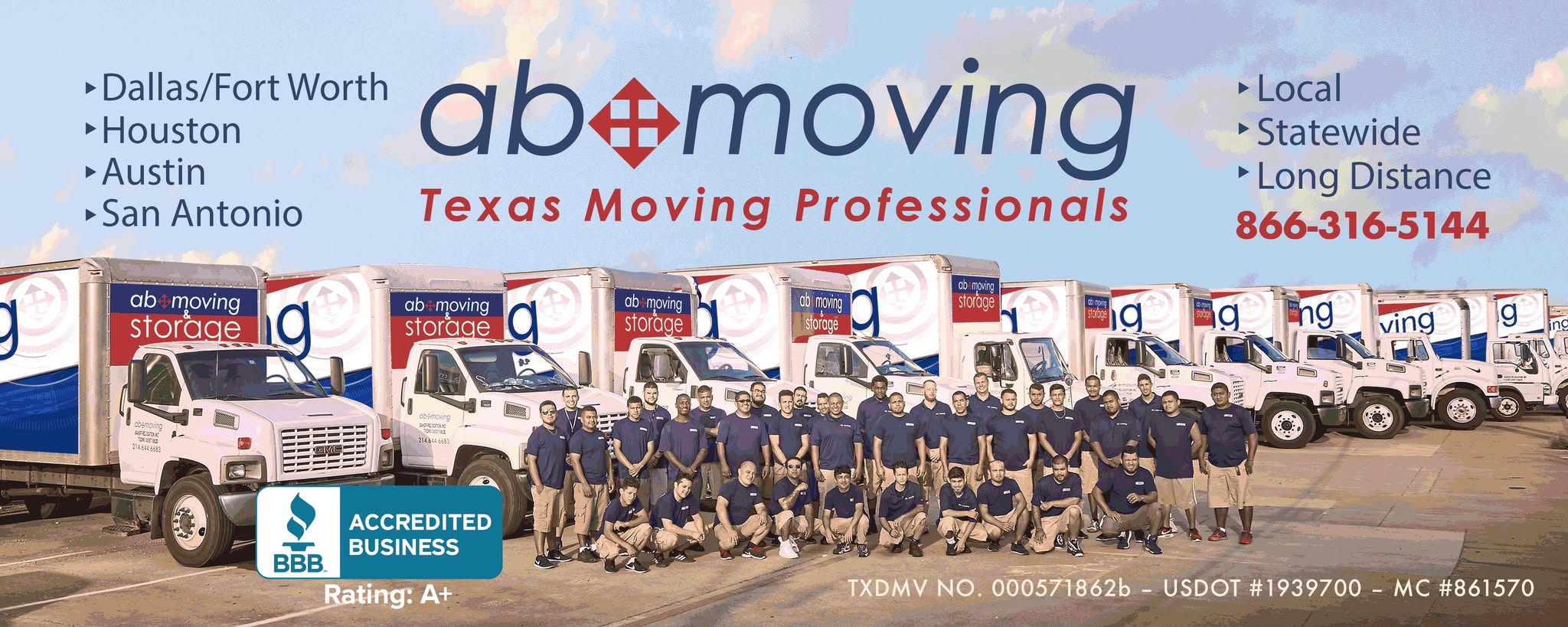AB Moving logo