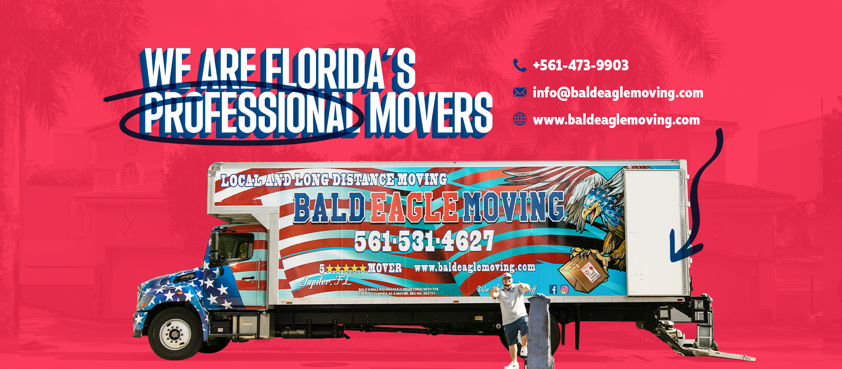 Bald Eagle Moving logo