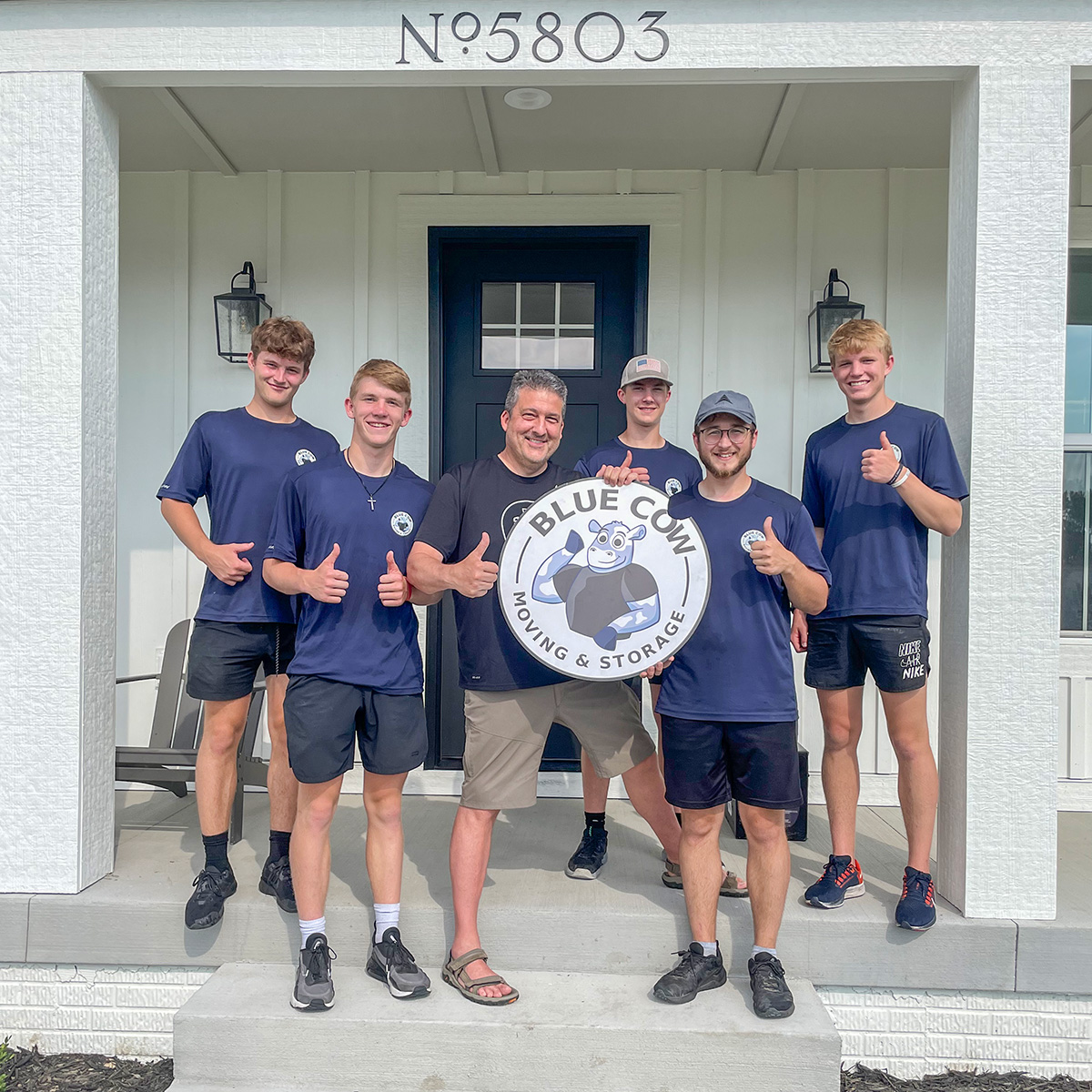 Blue Cow Moving & Storage logo