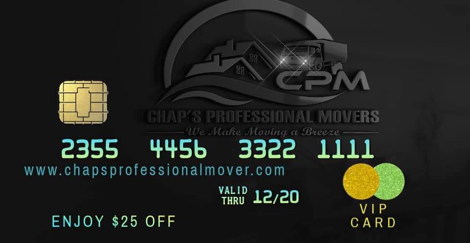 Chap's Professional Movers | Residential & Commercial Moving logo