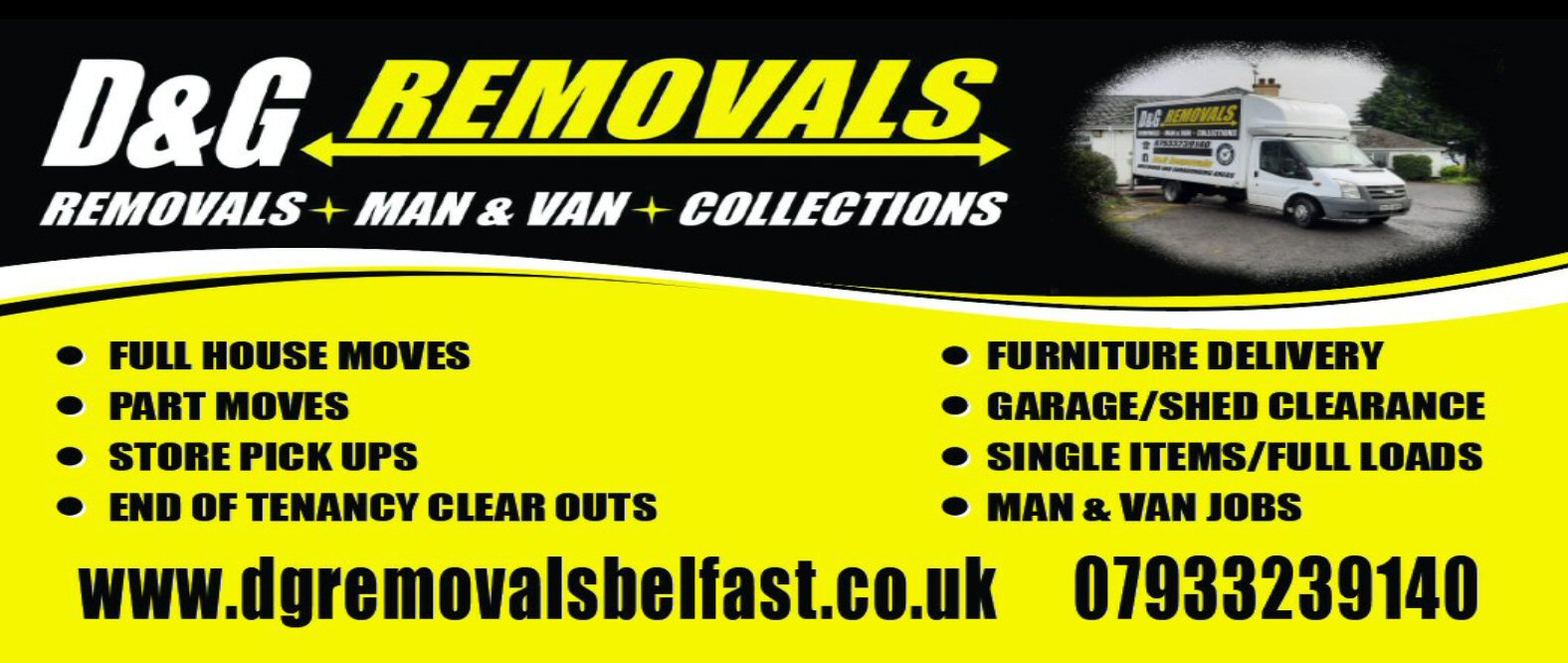 D&G Removals (man with a van) logo