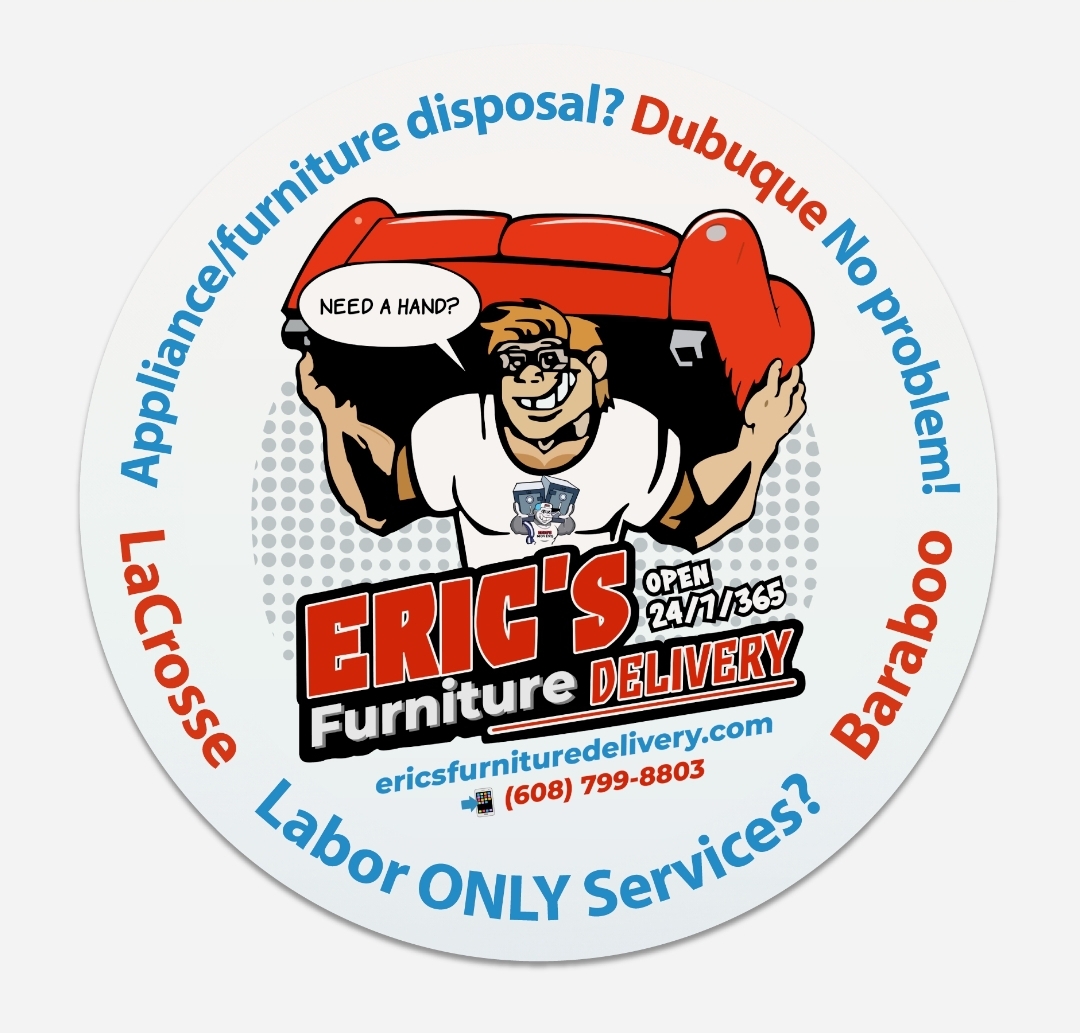 Eric's furniture delivery AND disposal logo