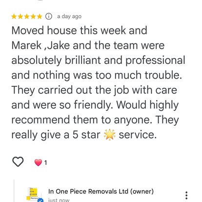 In One Piece Removals Ltd image 4