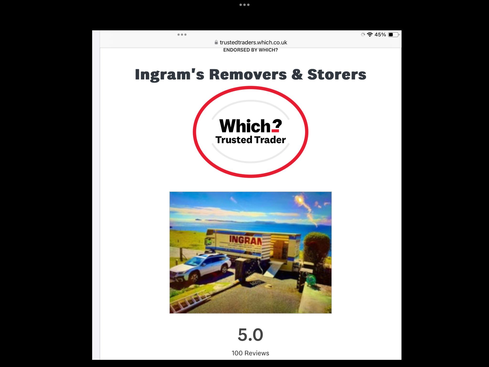 Ingram's Removals and Storage logo