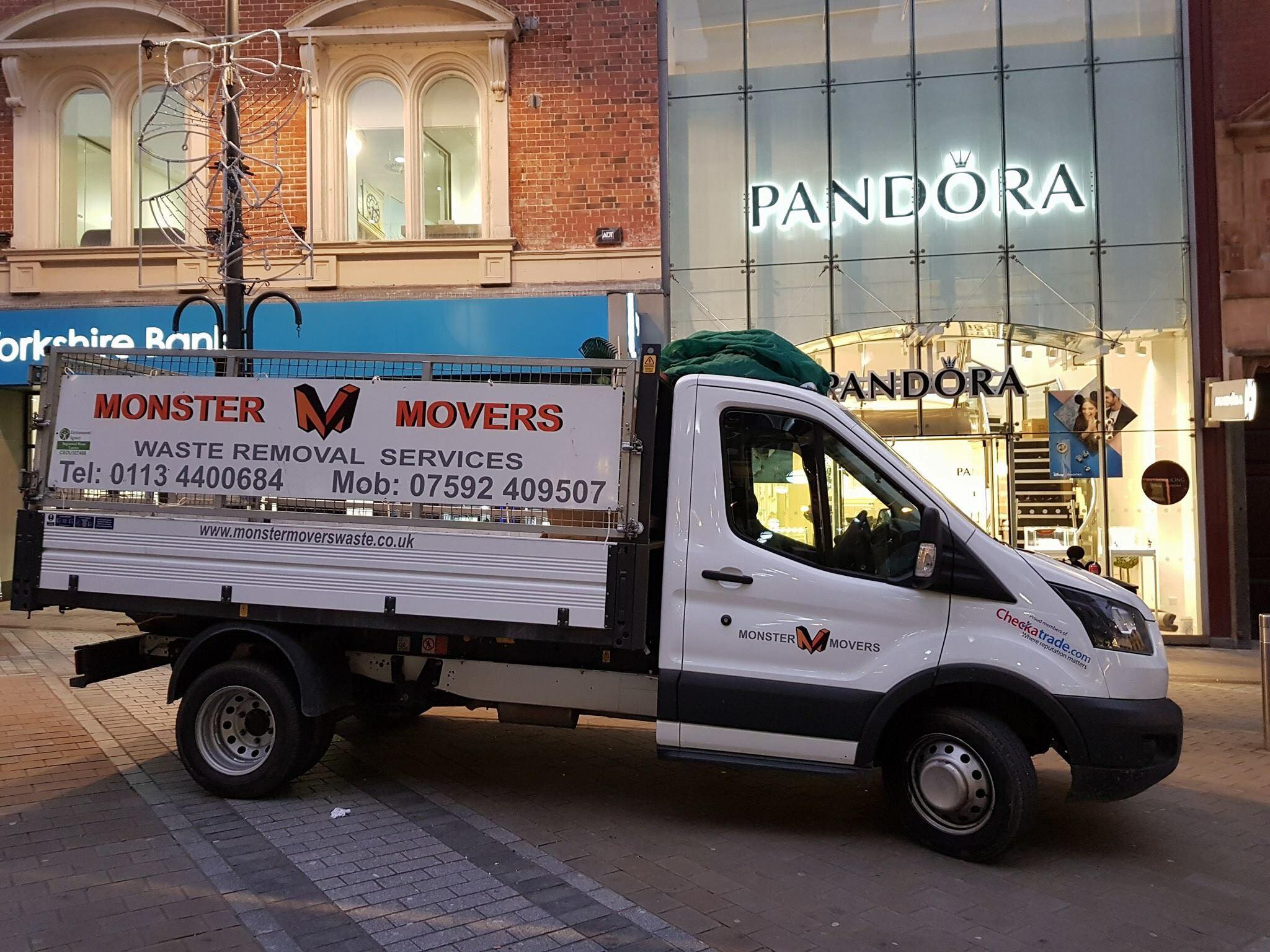 monster movers waste removal services yorkshire logo