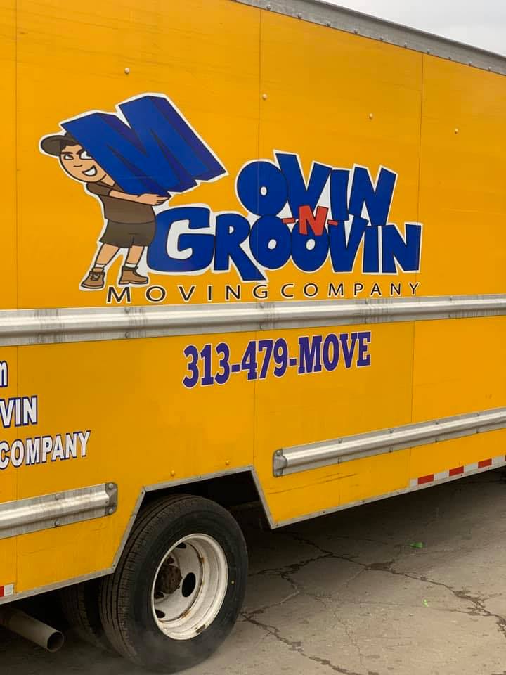 Movin-N-Groovin Moving Company logo