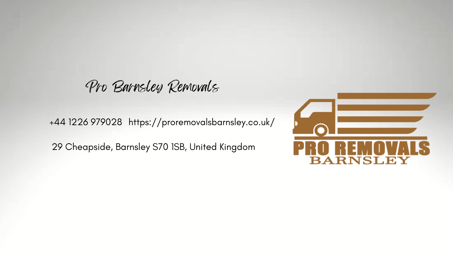 Pro Barnsley Removals logo