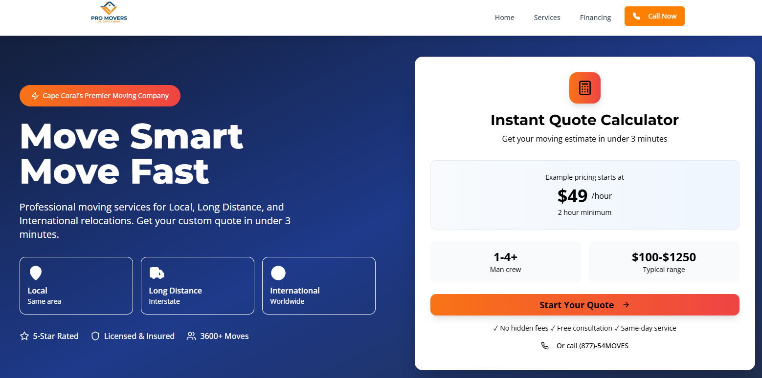 Pro Movers of Cape Coral logo