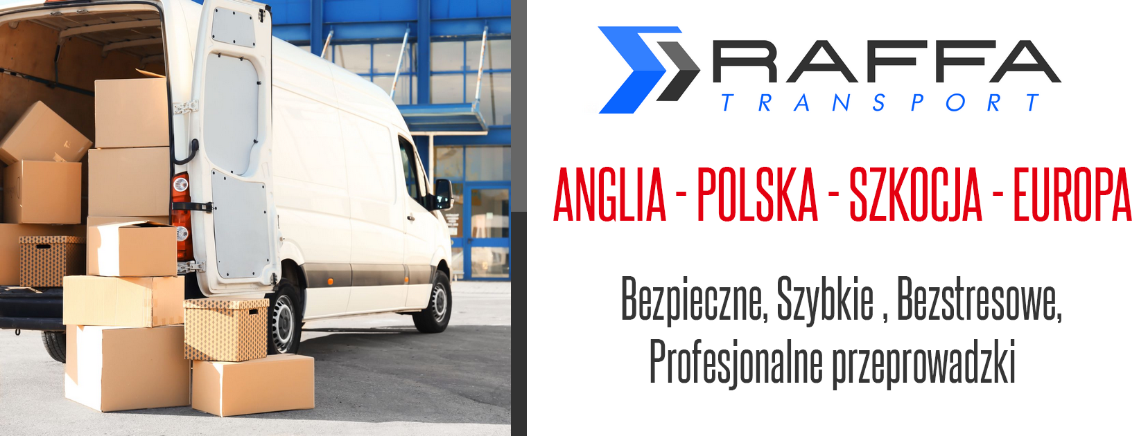 Przeprowadzki Anglia Polska -30% Raffa Transport image 1