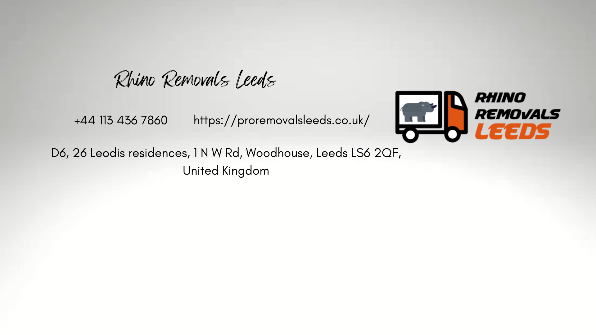 Rhino Removals Leeds logo