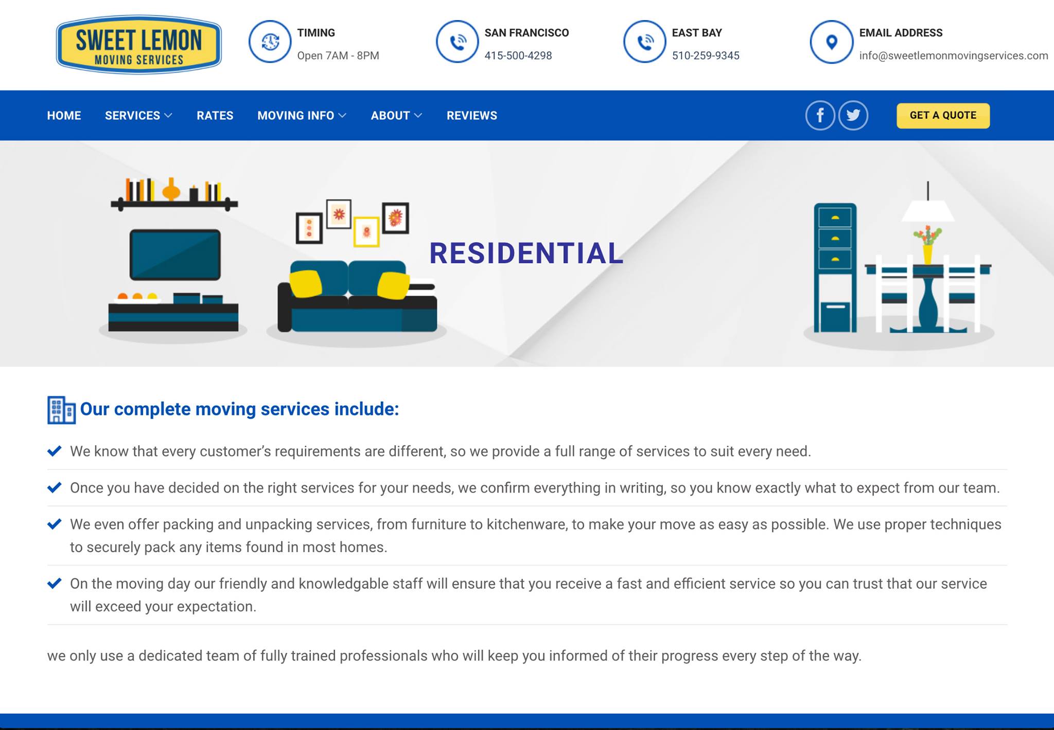 Sweet Lemon Moving Services logo