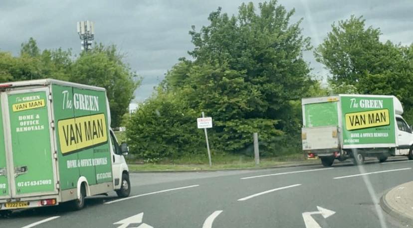 The Green Van Man Removals logo