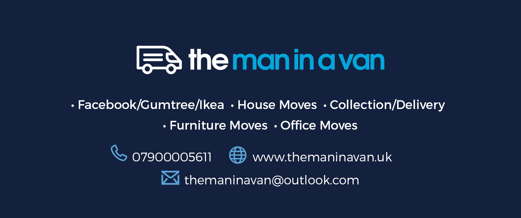 The Man In A Van Southampton logo