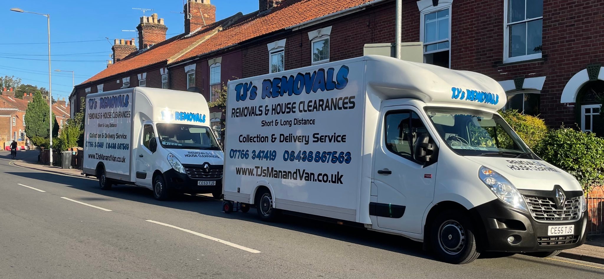 TJ's Man and Van logo