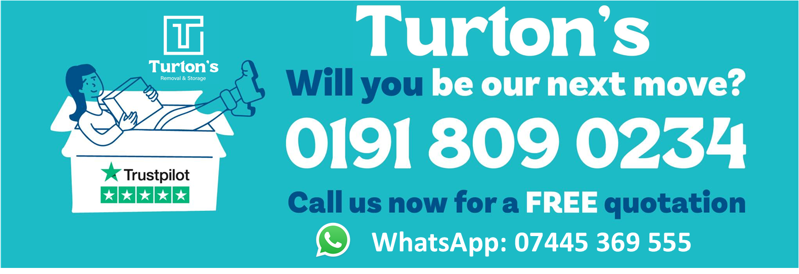 Turton's Removals and Storage LTD logo