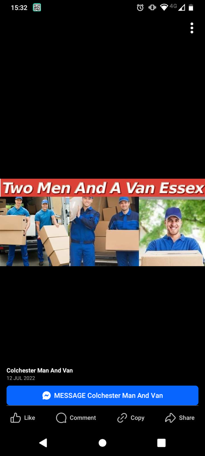 Two Men And A Van Essex logo