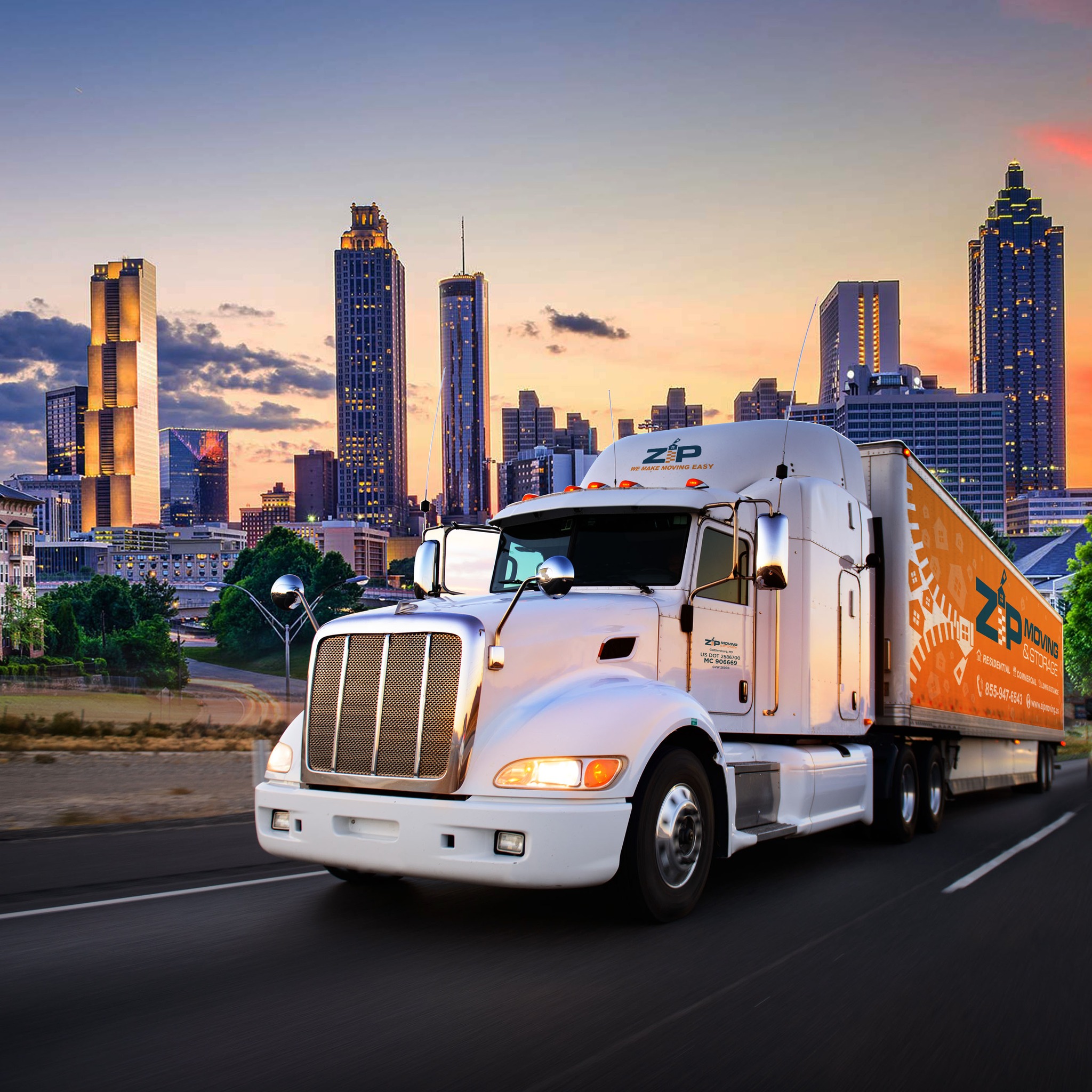 Zip Moving and Storage logo